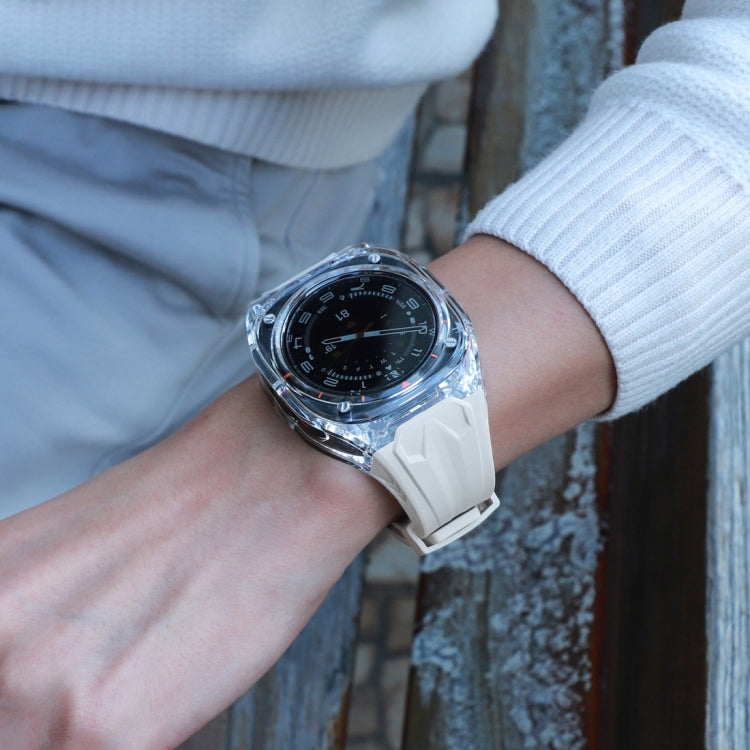 For Samsung Galaxy Watch Ultra 47mm / Ultra 2025 Modified PC Hybrid TPU Watch Case Band(Starlight Transparent) - free shipping - PMc TechLife - Order now!