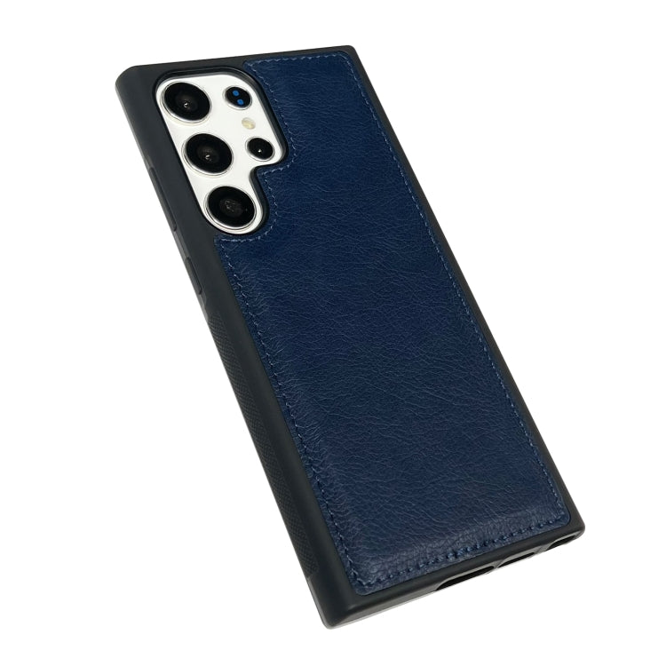 For Samsung Galaxy S25 5G Cowhide Texture Back Cover Phone Case(Royal Blue) - Galaxy S25 5G Cases by PMC Jewellery | Online Shopping South Africa | PMC Jewellery | Buy Now Pay Later Mobicred