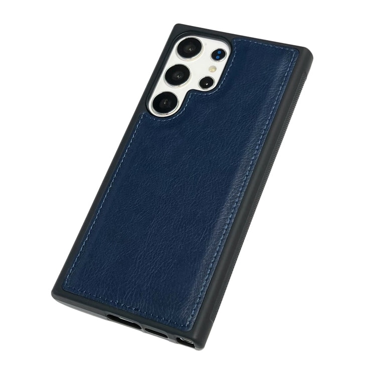For Samsung Galaxy S25 5G Cowhide Texture Back Cover Phone Case(Royal Blue) - Galaxy S25 5G Cases by PMC Jewellery | Online Shopping South Africa | PMC Jewellery | Buy Now Pay Later Mobicred