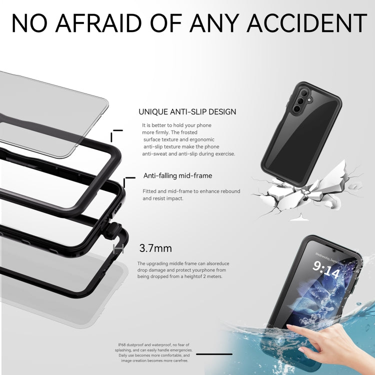 For Samsung Galaxy A16 5G / 4G RedPepper IP68 Waterproof PC Hybrid TPU Phone Case(Black) - Galaxy Phone Cases by RedPepper | Online Shopping South Africa | PMc TechLife | Buy Now Pay Later Mobicred