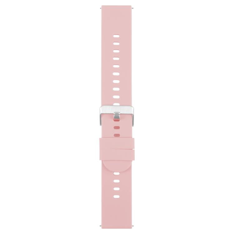 18mm Solid Color Steel Buckle Silicone Watch Band(Pink) - free shipping - PMc TechLife - Order now!