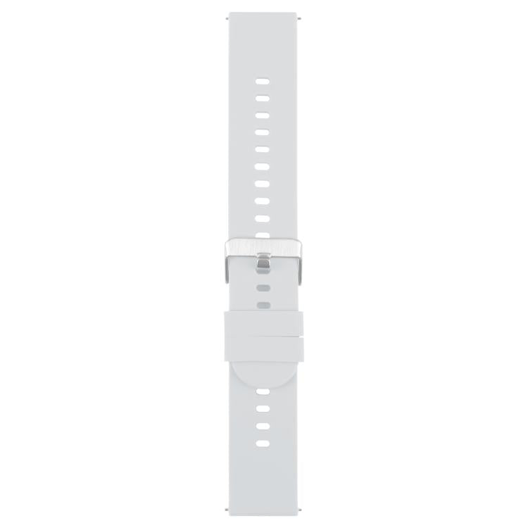 19mm Solid Color Steel Buckle Silicone Watch Band(Starlight) - 20mm Bands by PMc TechLife | Online Shopping South Africa | PMc TechLife | Buy Now Pay Later Mobicred
