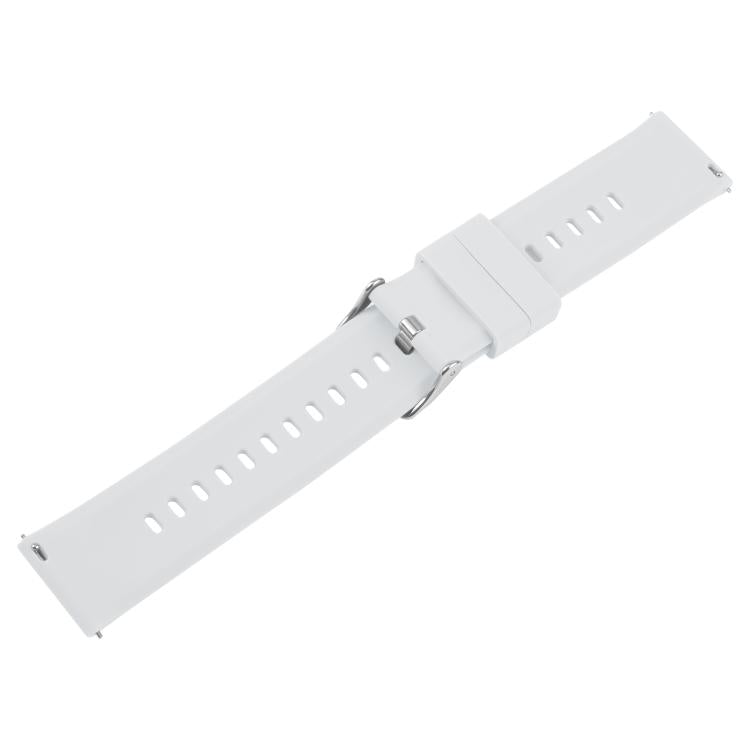 20mm Solid Color Steel Buckle Silicone Watch Band(Starlight) - 20mm Bands by PMc TechLife | Online Shopping South Africa | PMc TechLife | Buy Now Pay Later Mobicred