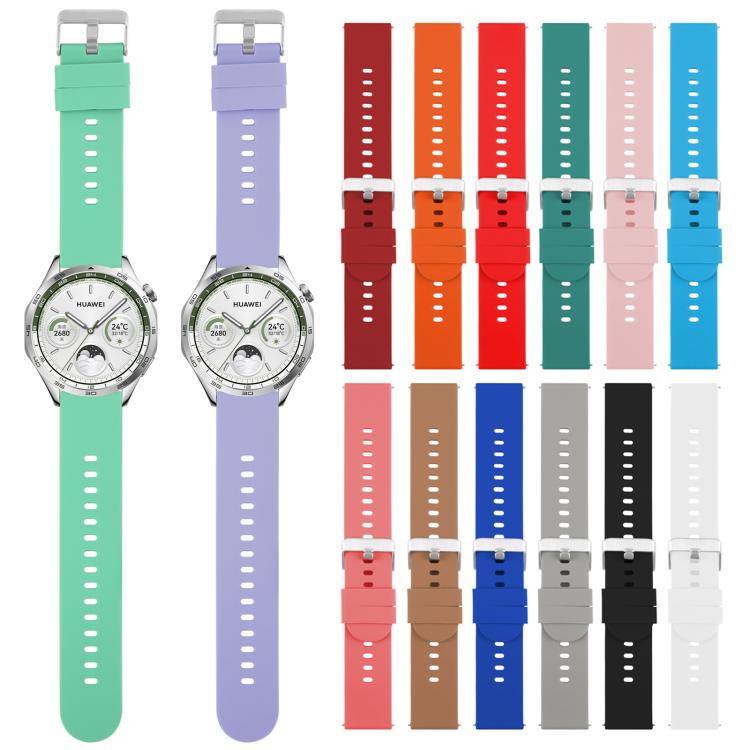 22mm Solid Color Steel Buckle Silicone Watch Band(Grey) - free shipping - PMc TechLife - Order now!