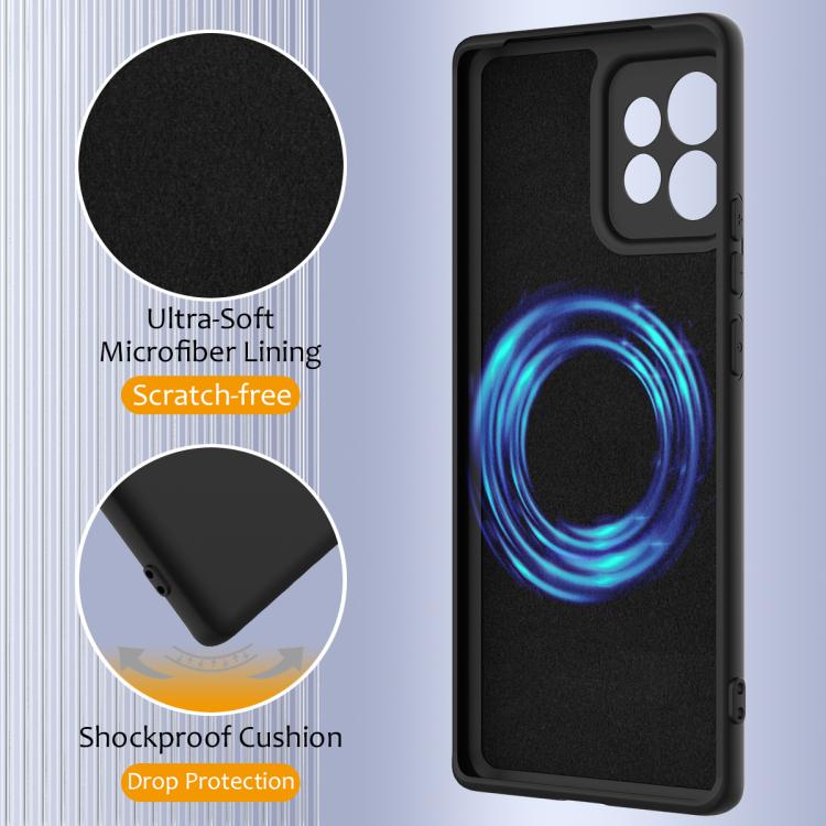 For Motorola Edge 40 Pro 5G Shockproof Silicone Magsafe Phone Case(Black) - free shipping - PMC TechLife - Order now!