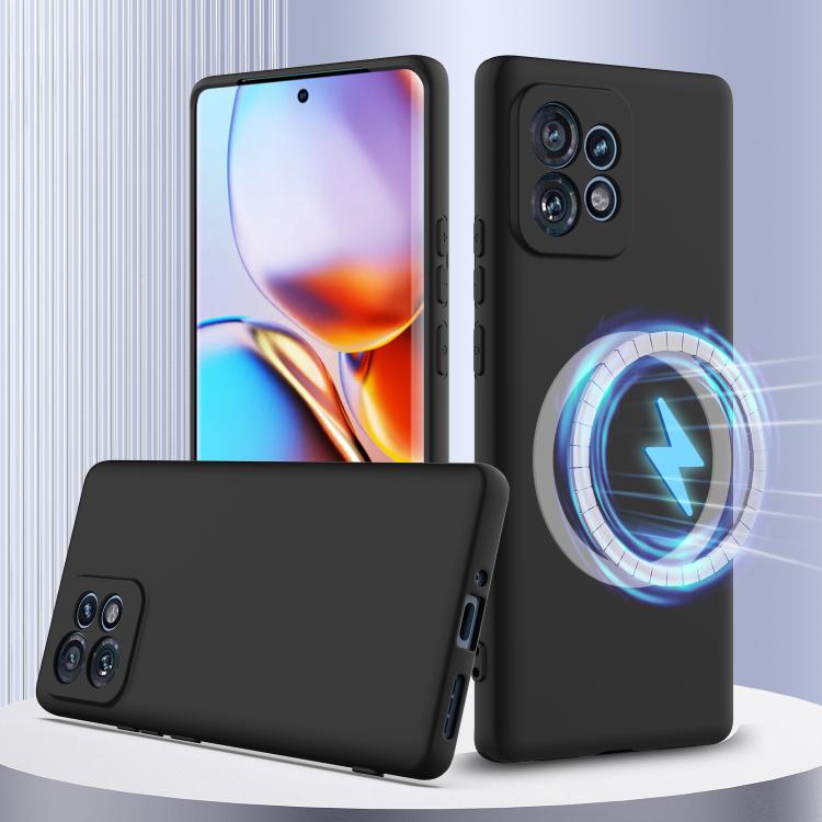 For Motorola Edge+ 2023 Shockproof Silicone Magsafe Phone Case(Black) - free shipping - PMC TechLife - Order now!