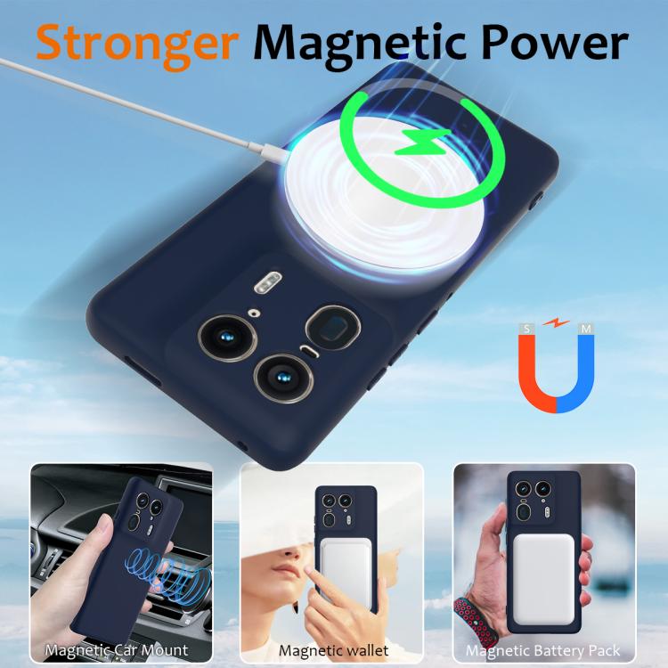 For Motorola Moto X50 Ultra Shockproof Silicone Magsafe Phone Case(Navy Blue) - free shipping - PMC TechLife - Order now!