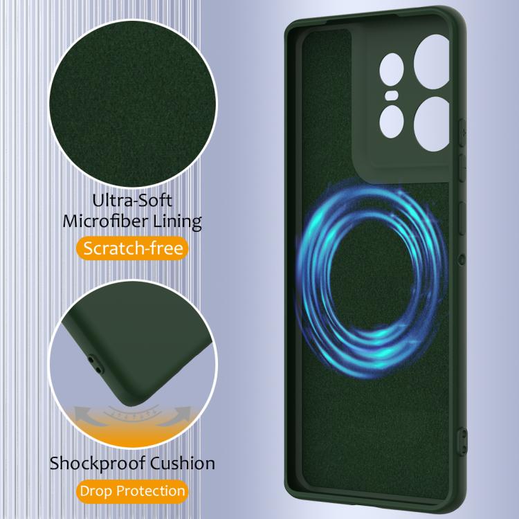 For Motorola Moto X50 Ultra Shockproof Silicone Magsafe Phone Case(Dark Green) - free shipping - PMC TechLife - Order now!