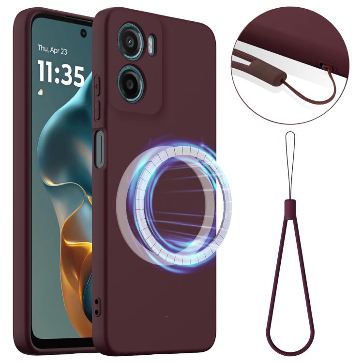 For Motorola Moto G05 / E15 Shockproof Silicone Magsafe Phone Case(Plum Color) - free shipping - PMC TechLife - Order now!