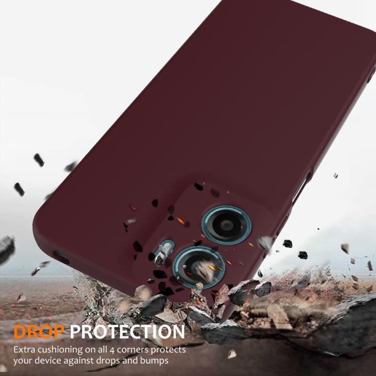 For Motorola Moto G05 / E15 Shockproof Silicone Magsafe Phone Case(Plum Color) - free shipping - PMC TechLife - Order now!