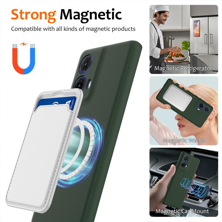 For Motorola Moto G85 / S50 Neo 5G Shockproof Silicone Magsafe Phone Case(Dark Green) - free shipping - PMC TechLife - Order now!