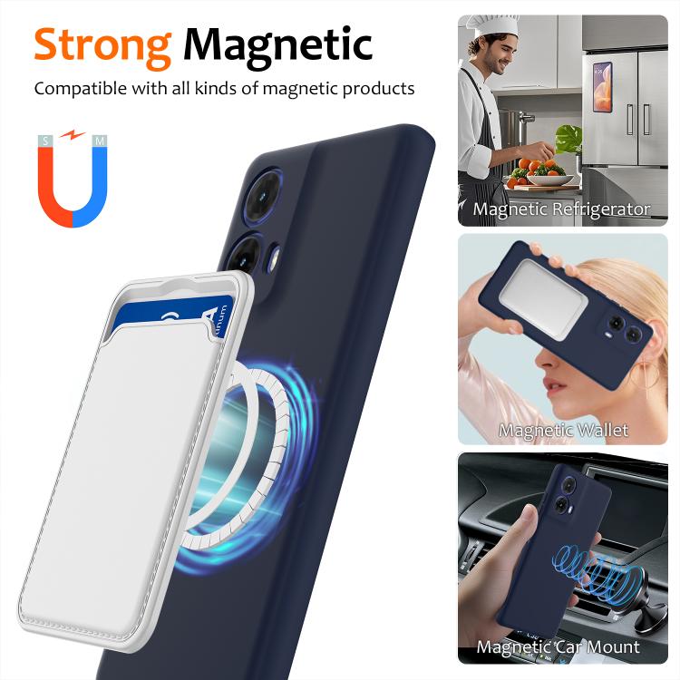 For Motorola Moto G24 4G Shockproof Silicone Magsafe Phone Case(Navy Blue) - free shipping - PMC TechLife - Order now!