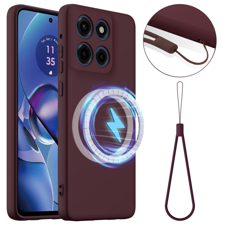 For Motorola Moto G Stylus 5G 2025 Shockproof Silicone Magsafe Phone Case(Plum Color) - free shipping - PMC TechLife - Order now!