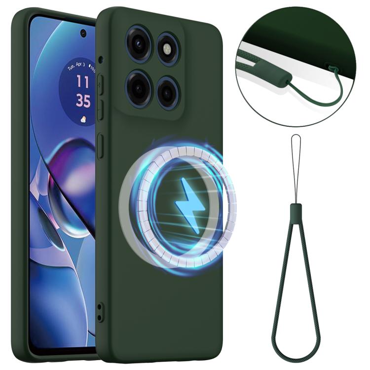 For Motorola Moto G Stylus 5G 2025 Shockproof Silicone Magsafe Phone Case(Dark Green) - free shipping - PMC TechLife - Order now!