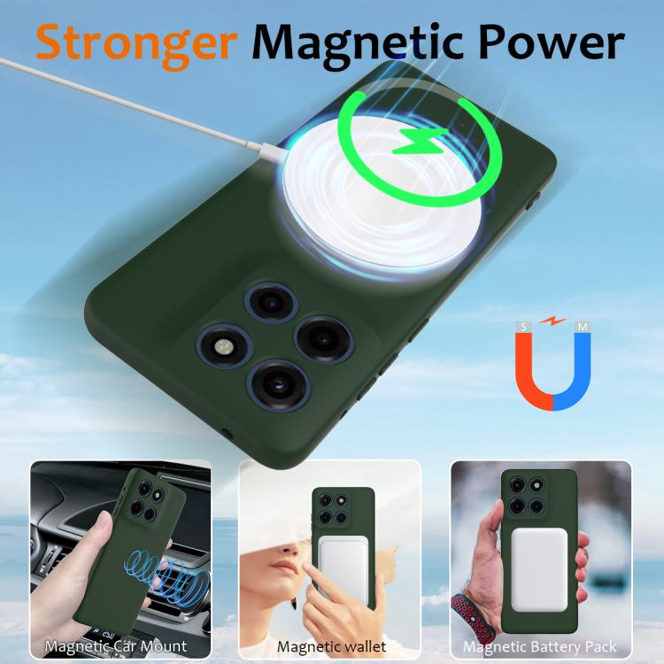 For Motorola Moto G Stylus 5G 2025 Shockproof Silicone Magsafe Phone Case(Dark Green) - free shipping - PMC TechLife - Order now!