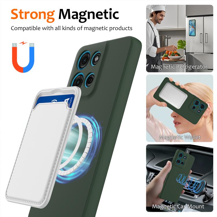 For Motorola Moto G 2025 5G Shockproof Silicone Magsafe Phone Case(Dark Green) - free shipping - PMC TechLife - Order now!
