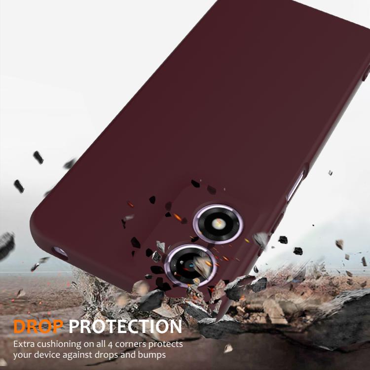 For Motorola Moto G04 / G04s / E14 4G Shockproof Silicone Magsafe Phone Case(Plum Color) - free shipping - PMC TechLife - Order now!