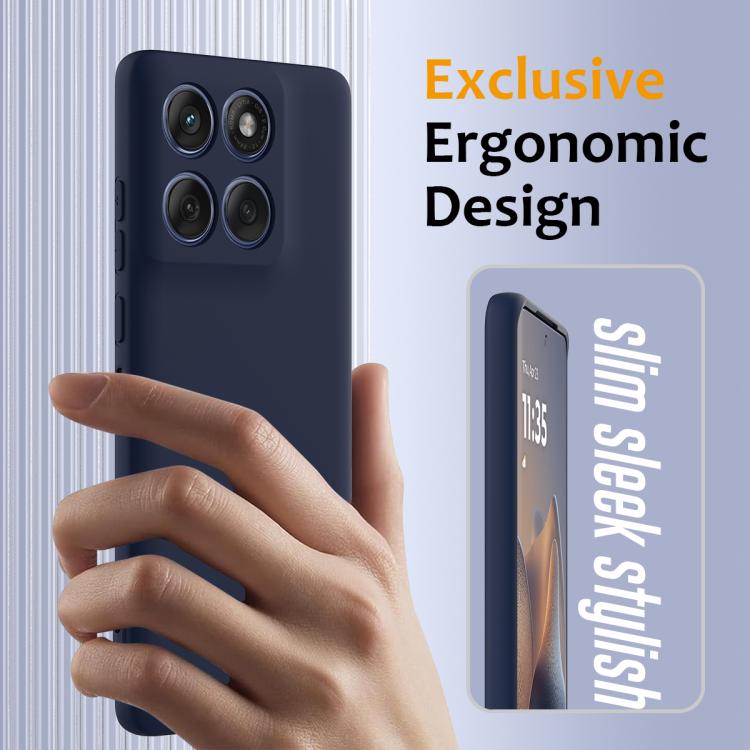 For Motorola Edge 2025 5G Shockproof Silicone Magsafe Phone Case(Navy Blue) - free shipping - PMC TechLife - Order now!