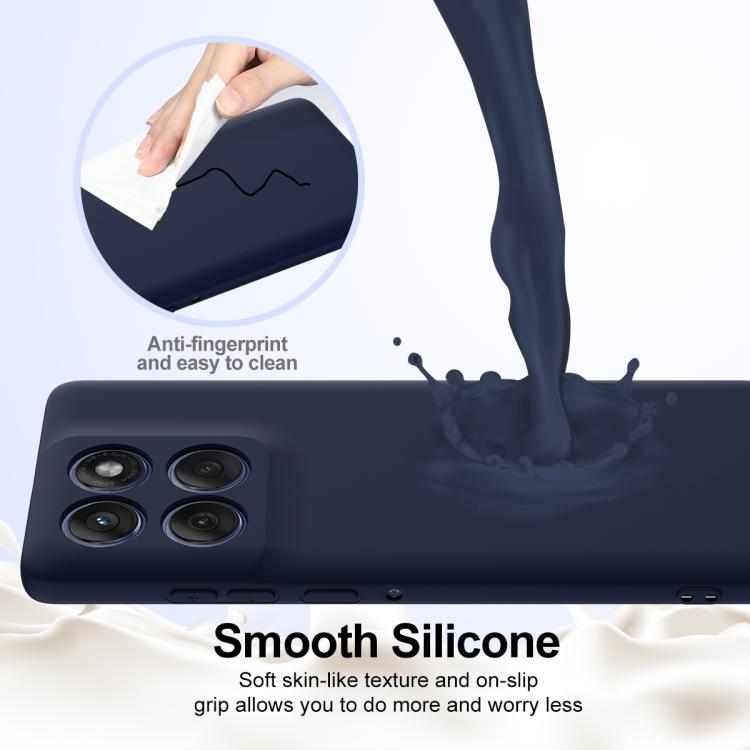 For Motorola Edge 2025 5G Shockproof Silicone Magsafe Phone Case(Navy Blue) - free shipping - PMC TechLife - Order now!