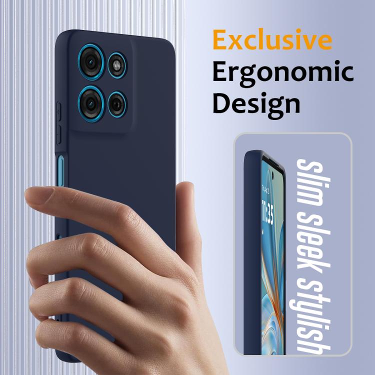 For Motorola Moto G86 5G Shockproof Silicone Magsafe Phone Case(Navy Blue) - free shipping - PMC TechLife - Order now!