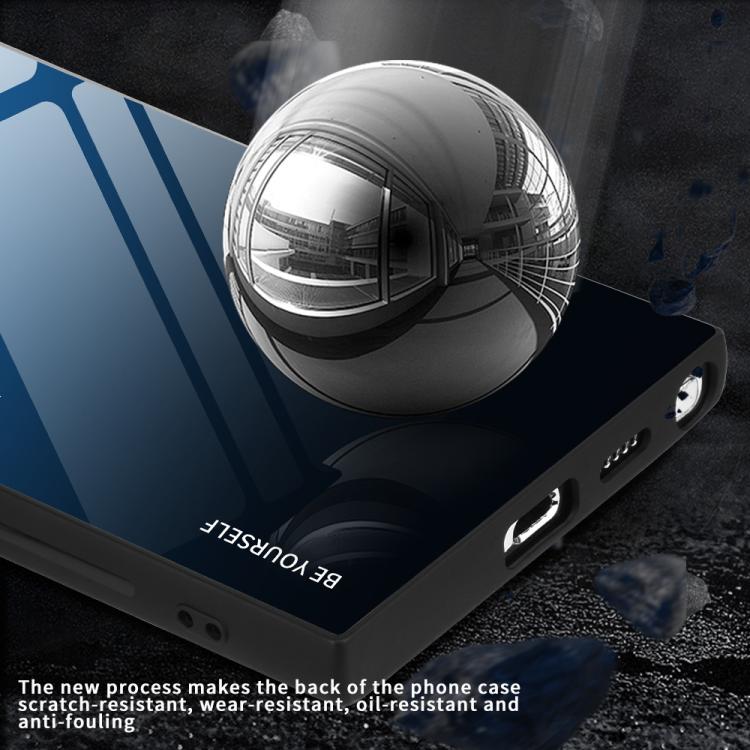 For Samsung Galaxy S25 Ultra 5G Gradient Color Glass Phone Case(Red Black) - free shipping - PMC Jewellery - Order now!