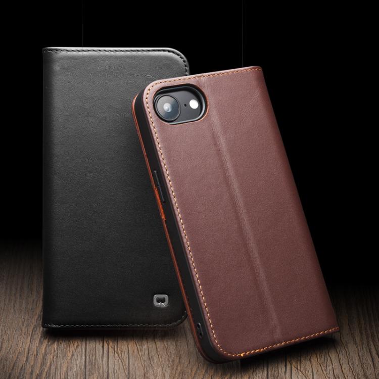 For iPhone 16e QIALINO Classic Gen2 Genuine Leather Phone Case(Black) - free shipping - PMc TechLife - Order now!