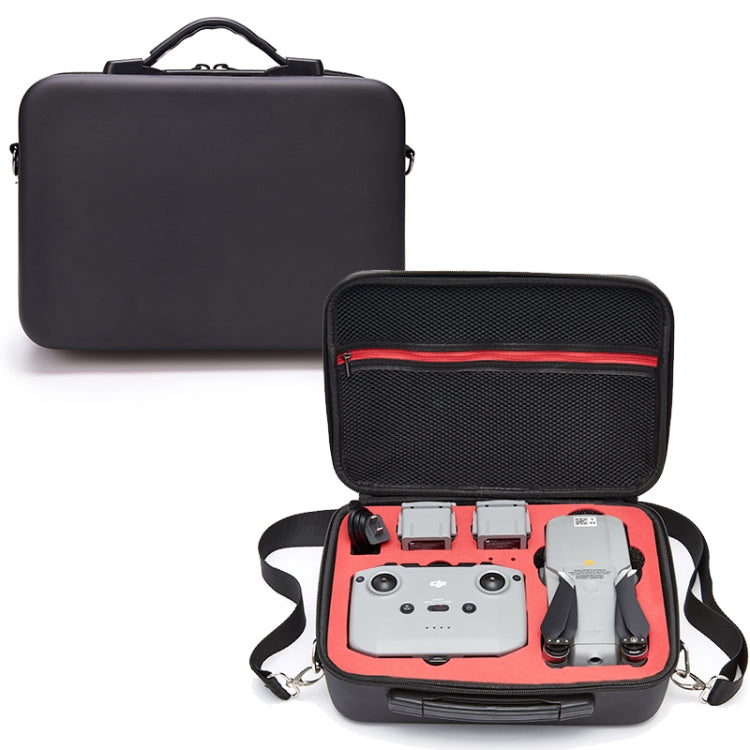 For DJI Mavic Air 2 Portable PU Shoulder Storage Bag Protective Box(Black Red) - Carry Cases & Bags by PMC TechLife | Online Shopping South Africa | PMC TechLife | Buy Now Pay Later Mobicred
