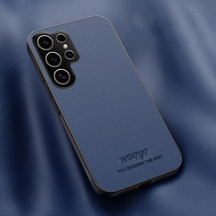 For Samsung Galaxy S25 Ultra 5G HUIYI Leather Magnetic Phone Case(Blue) - Galaxy S25 Ultra 5G Cases by PMC Jewellery | Online Shopping South Africa | PMC Jewellery | Buy Now Pay Later Mobicred