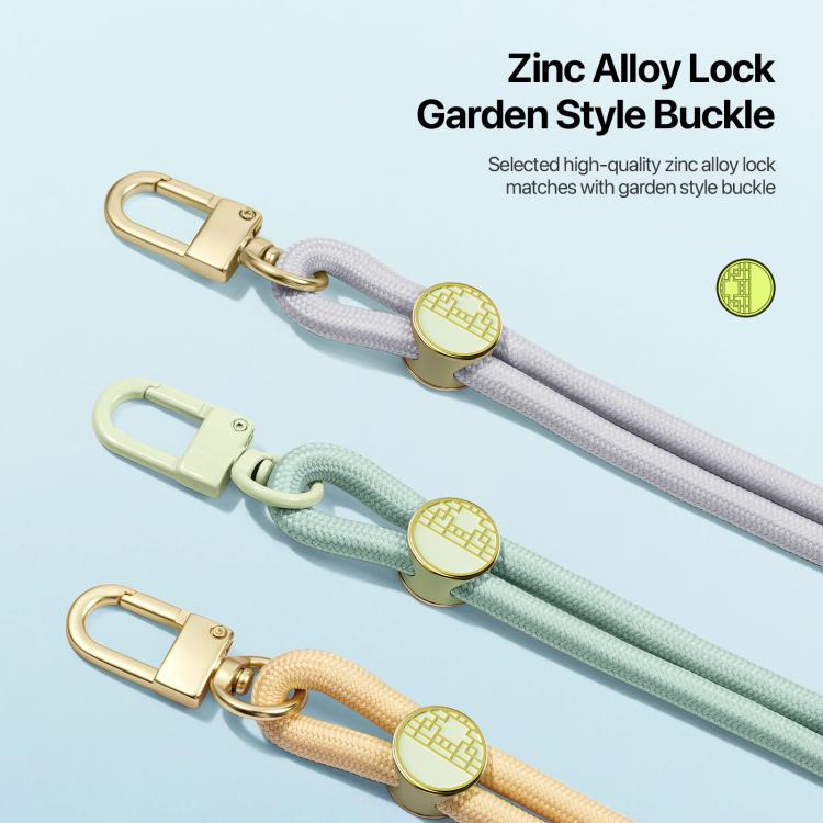 DUX DUCIS Garden Series Tile Pattern Adjustable Crossbody Phone Lanyard(Grey) - Lanyards & Wrist Straps by DUX DUCIS | Online Shopping South Africa | PMc TechLife | Buy Now Pay Later Mobicred