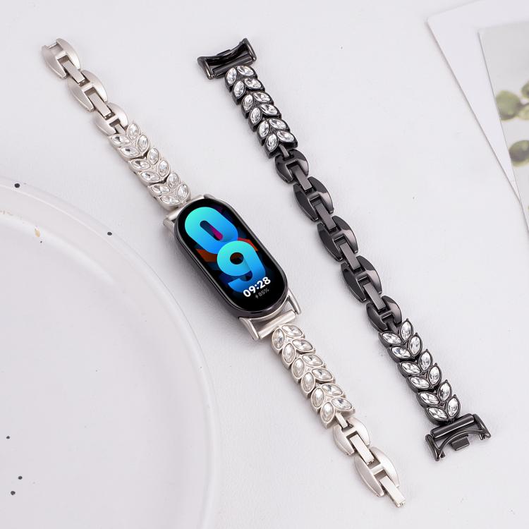 For Xiaomi Smart Band 9 / 8 Wheat Ear Diamond Bracelet Metal Watch Band(Gold) - free shipping - PMC TechLife - Order now!