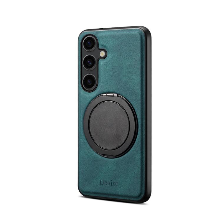 For Samsung Galaxy S25 5G Denior A14 Skin Feel Rotating Holder MagSafe Phone Case(Blue) - free shipping - PMC Jewellery - Order now!