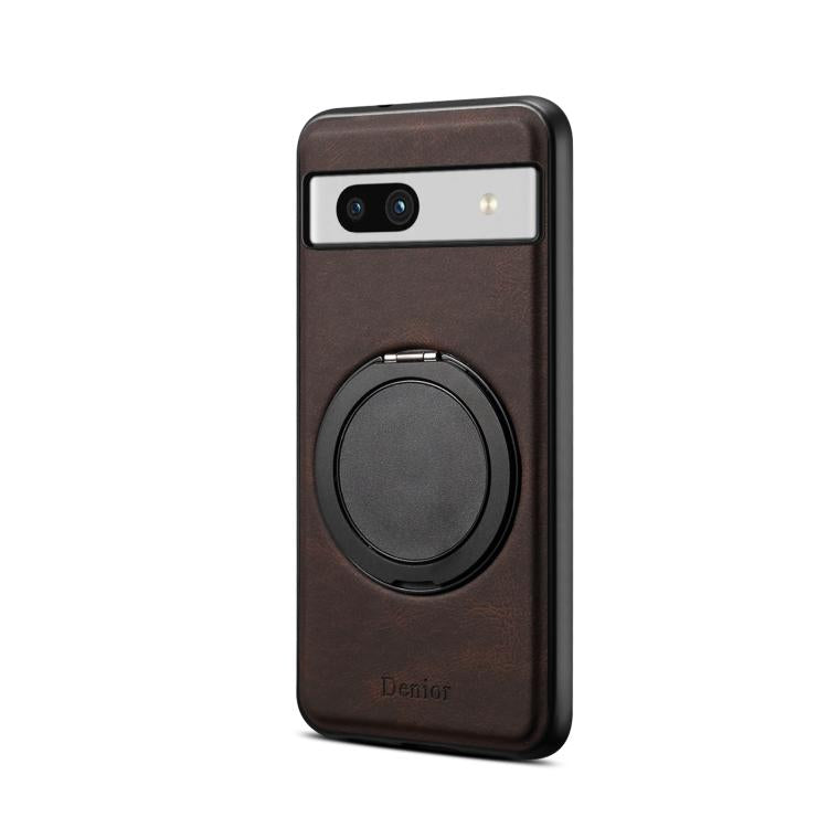 For Google Pixel 7a Denior A14 Skin Feel Rotating Holder MagSafe Phone Case(Brown) - free shipping - PMC TechLife - Order now!