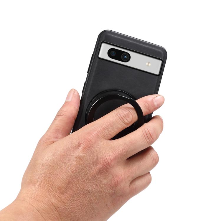 For Google Pixel 7a Denior A14 Skin Feel Rotating Holder MagSafe Phone Case(Black) - free shipping - PMC TechLife - Order now!