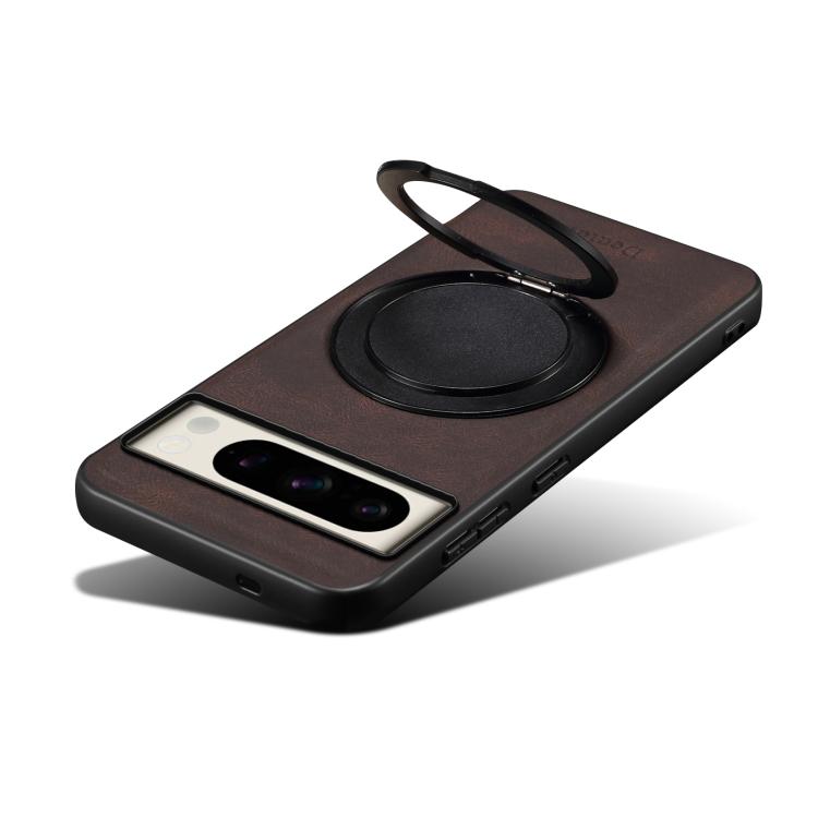 For Google Pixel 8 Pro Denior A14 Skin Feel Rotating Holder MagSafe Phone Case(Brown) - free shipping - PMC TechLife - Order now!