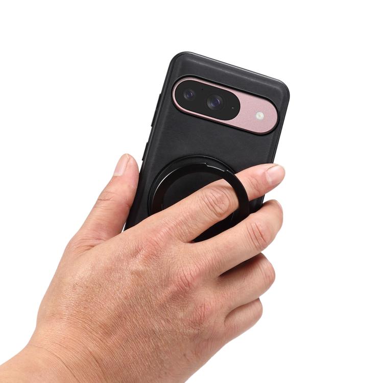 For Google Pixel 9 Denior A14 Skin Feel Rotating Holder MagSafe Phone Case(Black) - free shipping - PMC TechLife - Order now!