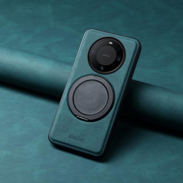 For Huawei Mate 60 Pro / 60 Pro+ Denior A14 Skin Feel Rotating Holder MagSafe Phone Case(Blue) - Huawei Cases by Denior | Online Shopping South Africa | PMC TechLife | Buy Now Pay Later Mobicred