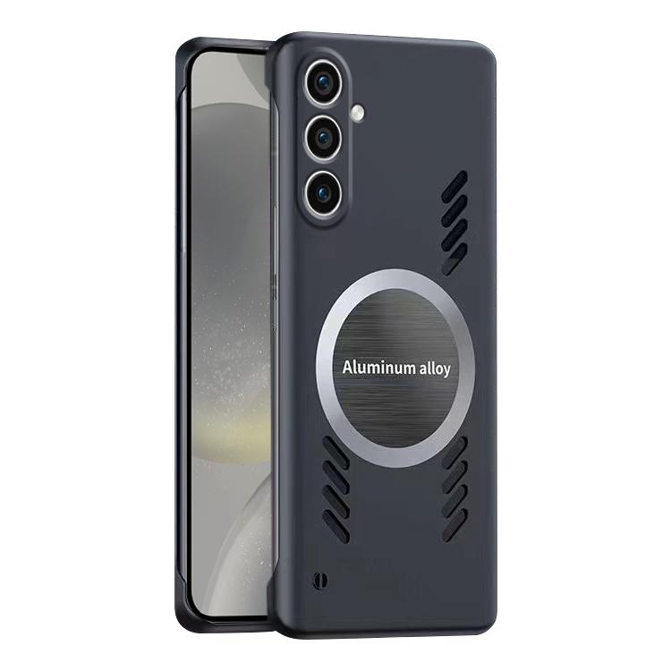 For Samsung Galaxy S24+ 5G All-inclusive Lens Frameless Graphene Cooling Phone Case(Black) - Galaxy S24+ 5G Cases by PMc TechLife | Online Shopping South Africa | PMc TechLife | Buy Now Pay Later Mobicred