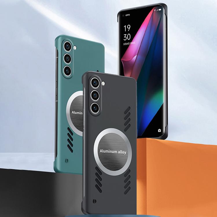 For Samsung Galaxy S23+ 5G All-inclusive Lens Frameless Graphene Cooling Phone Case(Orange) - Galaxy S23+ 5G Cases by PMc TechLife | Online Shopping South Africa | PMc TechLife | Buy Now Pay Later Mobicred