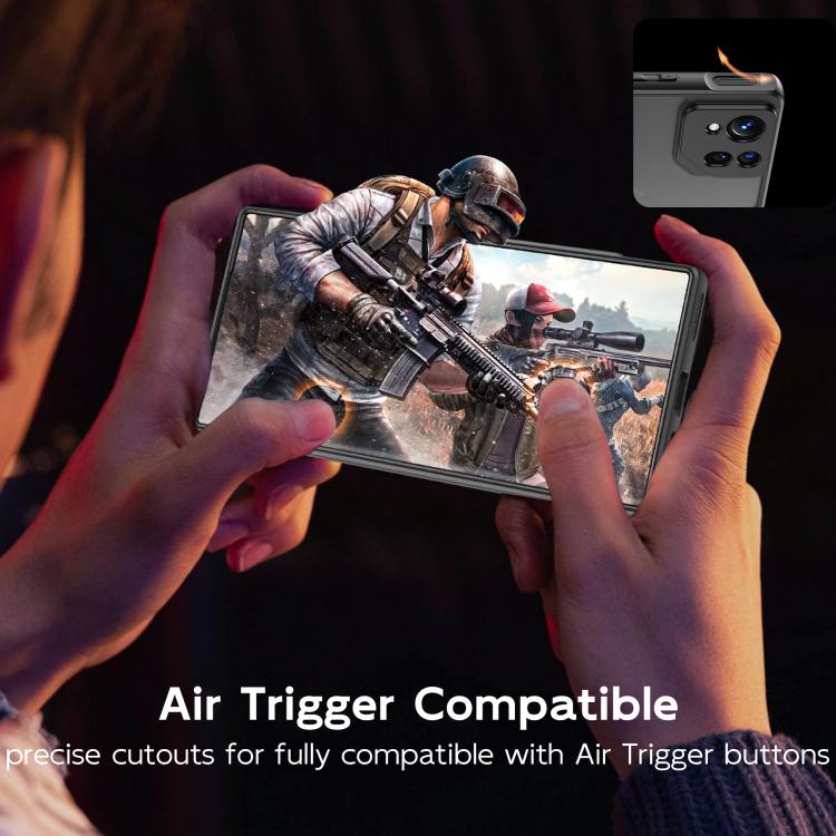 For Asus ROG Phone 8 Rotating Ring Holder TPU Hybrid PC Phone Case(Matte Black) - ASUS Cases by PMC TechLife | Online Shopping South Africa | PMC TechLife | Buy Now Pay Later Mobicred