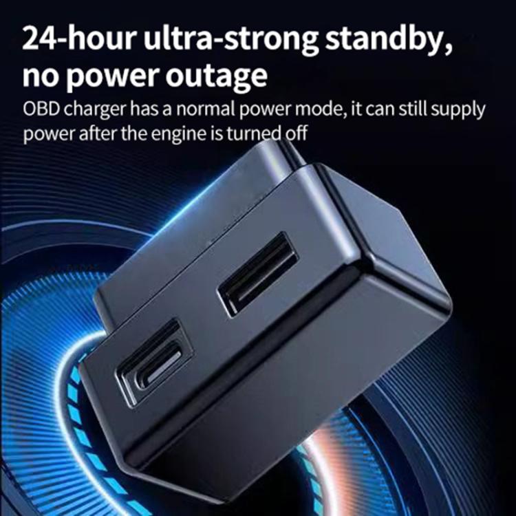 DC12-24V Car OBD Charger(Black) - DIY Modified Charger by PMc TechLife | Online Shopping South Africa | PMc TechLife | Buy Now Pay Later Mobicred