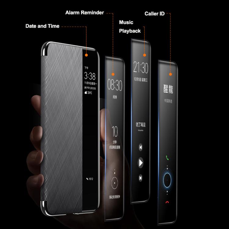 For Huawei Mate 70 Smart View Window Plain Leather Paint PC Phone Case(Black) - Huawei Cases by PMC TechLife | Online Shopping South Africa | PMC TechLife | Buy Now Pay Later Mobicred