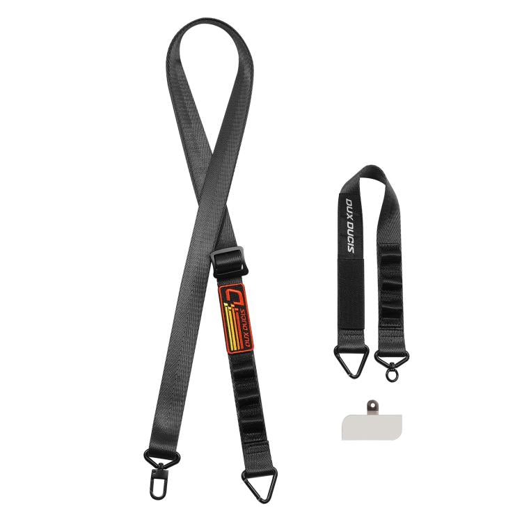 DUX DUCIS Outdoor Series Nylon Adjustable Crossbody Phone Lanyard(Black) - Lanyards & Wrist Straps by DUX DUCIS | Online Shopping South Africa | PMc TechLife | Buy Now Pay Later Mobicred