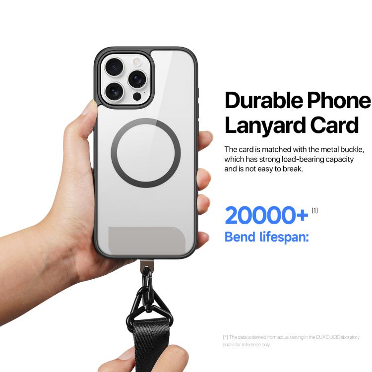 DUX DUCIS Outdoor Series Nylon Adjustable Crossbody Phone Lanyard(Black) - Lanyards & Wrist Straps by DUX DUCIS | Online Shopping South Africa | PMc TechLife | Buy Now Pay Later Mobicred