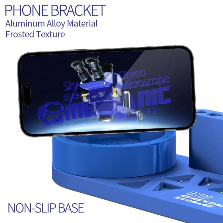 Mechanic R11 Tweezer / Screwdriver Aluminum Alloy Storage Rack with Phone Holder Function - free shipping - PMC TechLife - Order now!