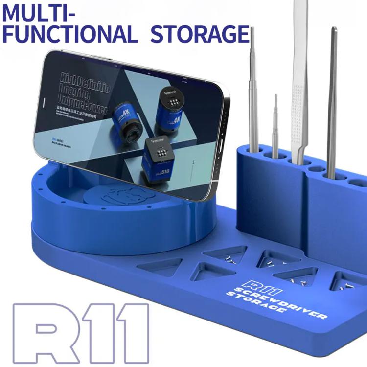 Mechanic R11 Tweezer / Screwdriver Aluminum Alloy Storage Rack with Phone Holder Function - free shipping - PMC TechLife - Order now!