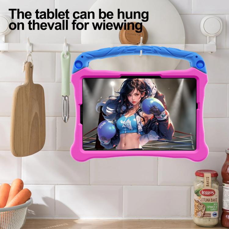 For Honor Tablet V7 11 inch Boxing Series Kickstand EVA Shockproof Tablet Case with Shoulder Strap(Rose Red Blue) - Honor by PMC TechLife | Online Shopping South Africa | PMC TechLife | Buy Now Pay Later Mobicred