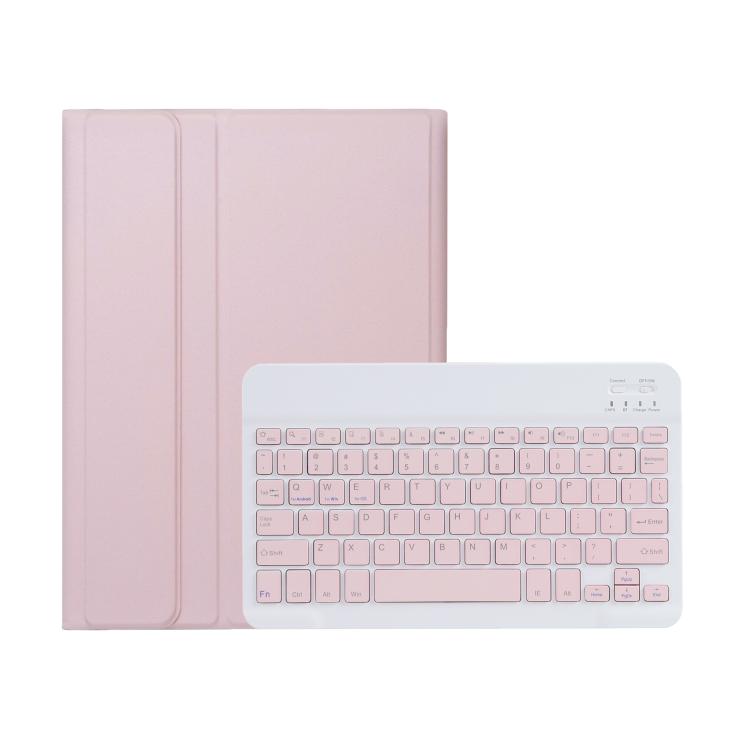For Honor Pad V9 AH27 Ultra-thin Detachable Bluetooth Keyboard Leather Tablet Case(Pink White) - Huawei Keyboard by PMC TechLife | Online Shopping South Africa | PMC TechLife | Buy Now Pay Later Mobicred