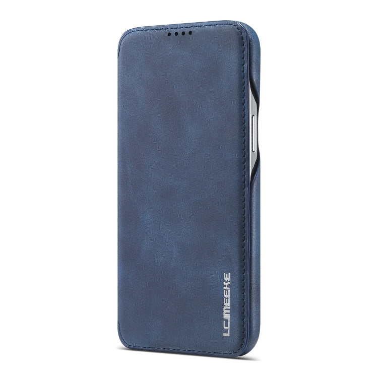 For iPhone 12 Pro Max LC.IMEEKE Hon Ancient Series Horizontal Flip Leather Case with Holder & Card Slot(Blue) - iPhone 12 Pro Max Cases by LC.IMEEKE | Online Shopping South Africa | PMC TechLife | Buy Now Pay Later Mobicred