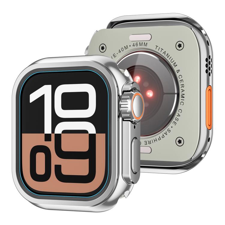 For Apple Watch Series 9 / 8 / 7 45mm Change to Ultra 49mm Zinc Alloy Watch Case(Bright Silver) - free shipping - PMC TechLife - Order now!