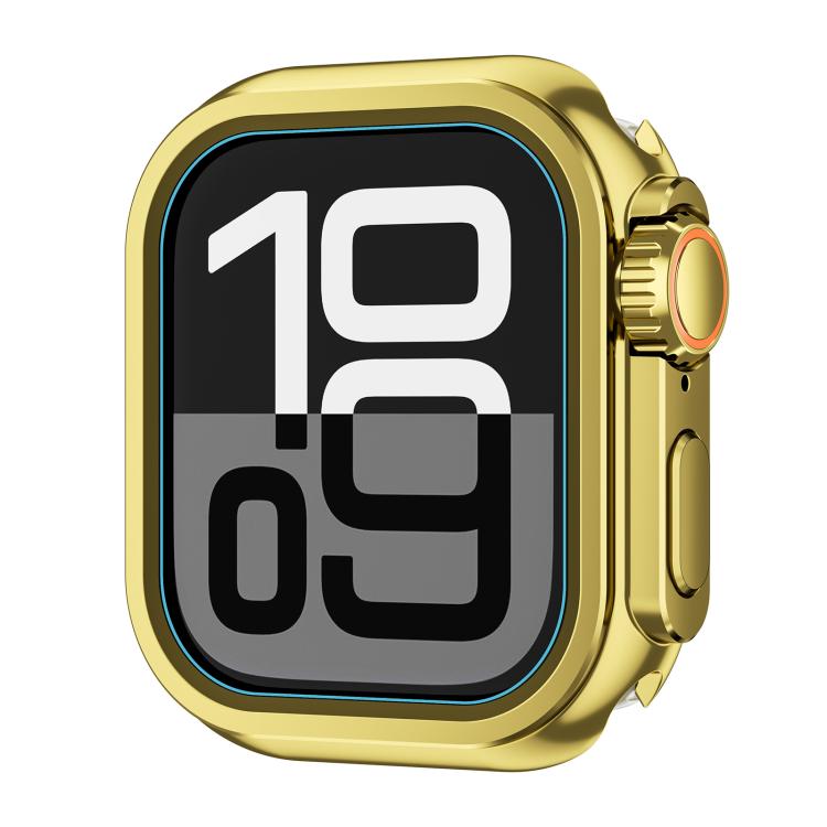 For Apple Watch Series 10 46mm Change to Ultra 49mm Zinc Alloy Watch Case(Bright Gold) - free shipping - PMC TechLife - Order now!